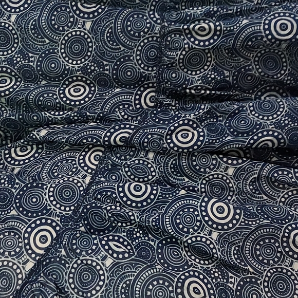 Indigo print Kurti maxi dress long jacket - Picture 8 of 8